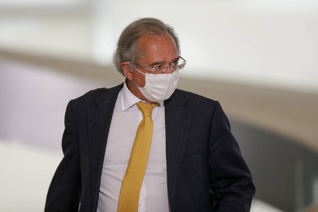 Ministro da Economia Paulo Guedes, durante lançamento da Campanha Mulheres Rurais, Mulheres com Direitos, no Palácio do Planalto Ministro da Economia Paulo Guedes, durante lançamento da Campanha Mulheres Rurais, Mulheres com Direitos, no Palácio do Planalto
