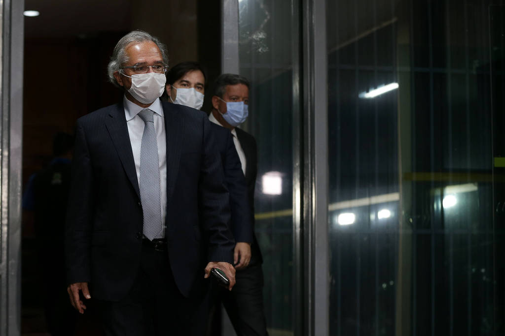 Paulo Guedes (Economia) na saída do Ministério da Economia