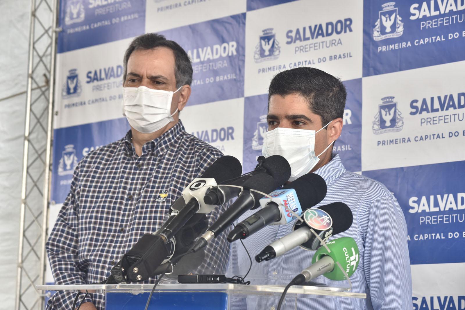 Félix Mendonça Júnior e ACM Neto, em evento realizado em 2020