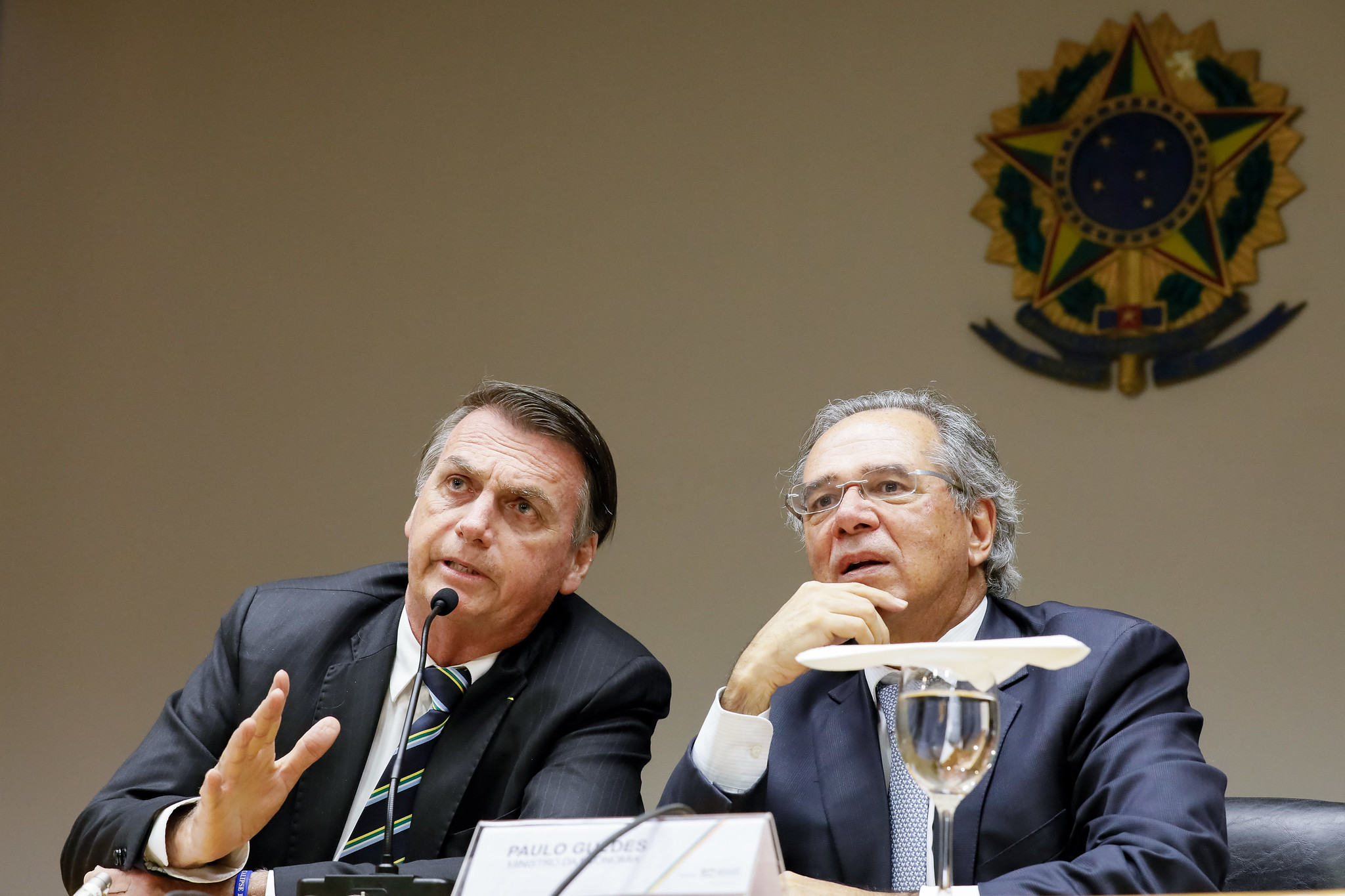 Jair Bolsonaro e Paulo Guedes