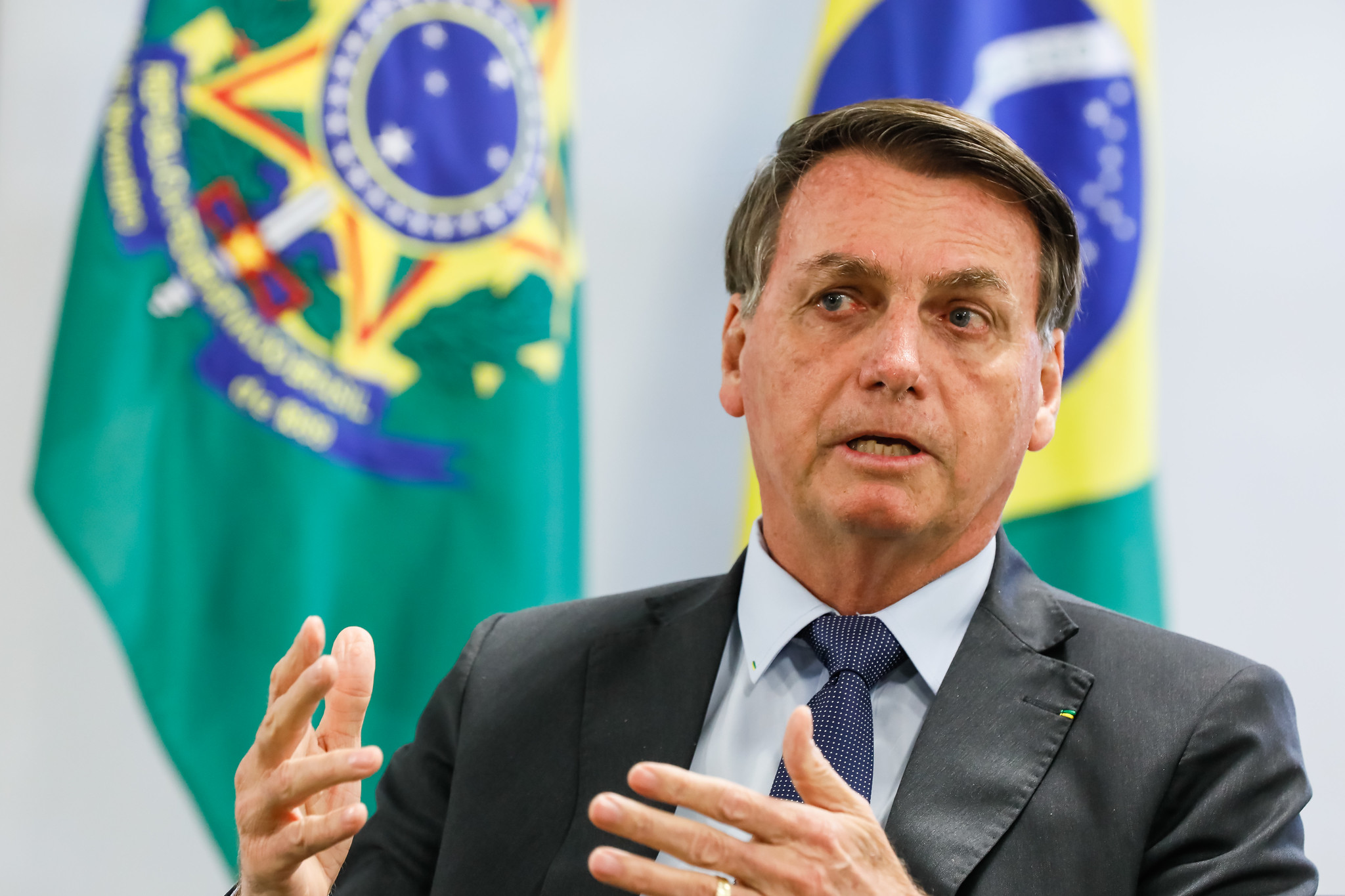 O presidente Jair Bolsonaro O presidente Jair Bolsonaro