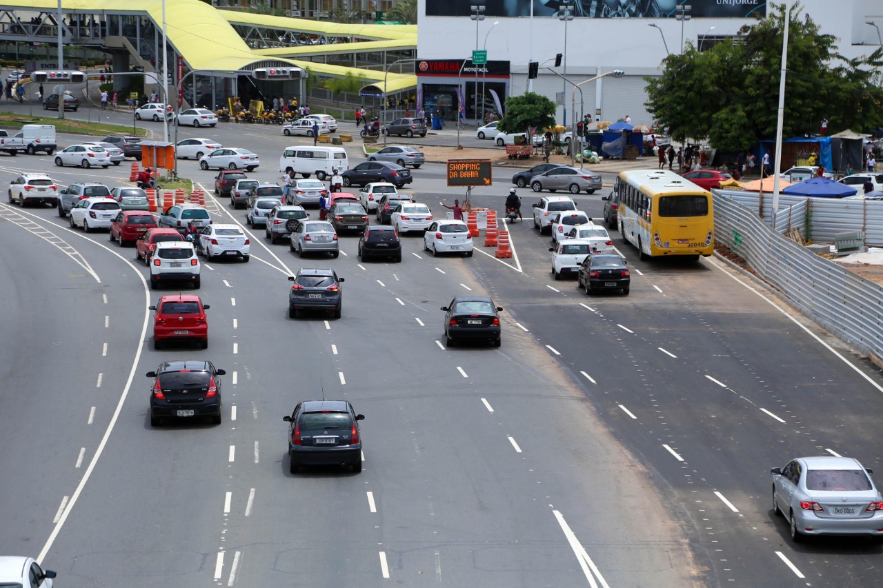 Imagem de Transalvador registra domingo com maior fluxo de veículos na pandemia Imagem de Transalvador registra domingo com maior fluxo de veículos na pandemia