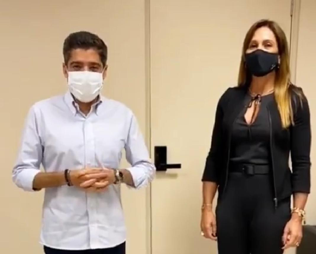 Imagem de ACM Neto e Iris Azi debatem fortalecimento das candidaturas de mulheres do Democratas