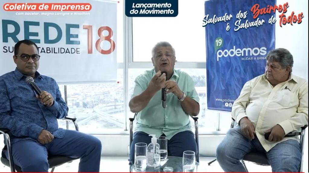 Bacelar fala entre Magno Lavigne e Rivailton Pinto Bacelar fala entre Magno Lavigne e Rivailton Pinto