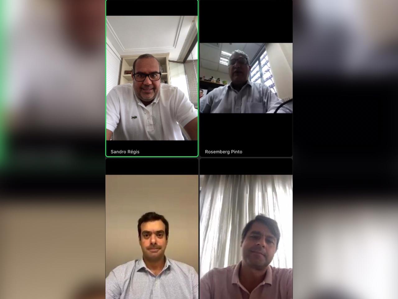 Encontro foi realizado por videoconferência e teve a participação do ex-deputado José Carlos Aleluia