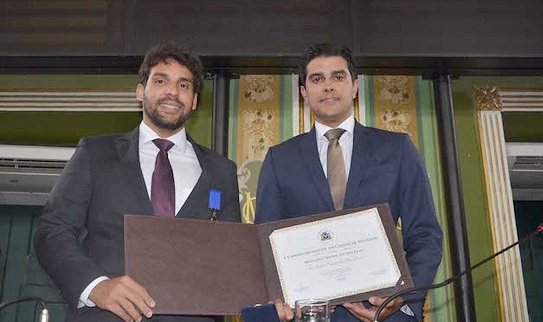 Porciúncula já foi homenageado por Aleluia na Câmara Municipal de Salvador