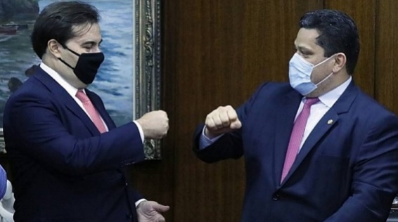 Rodrigo Maia e Davi Alcolumbre 