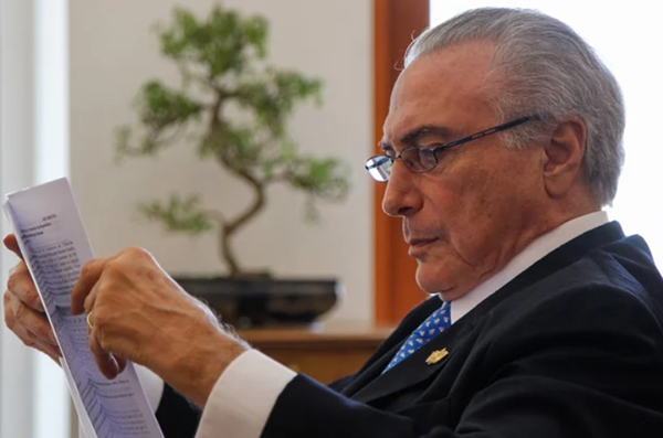 O ex-presidente Michel Temer (MDB)