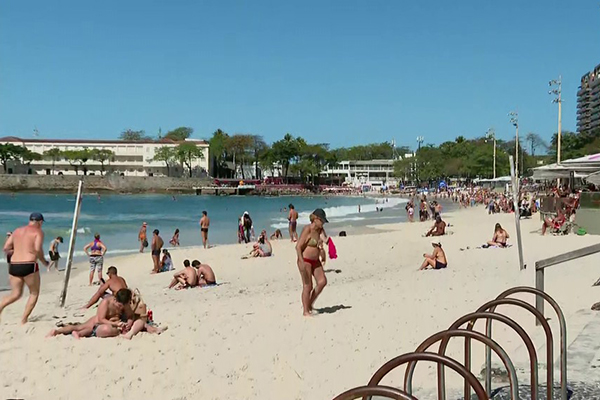 Praia de Copacabana, no Rio de Janeiro
