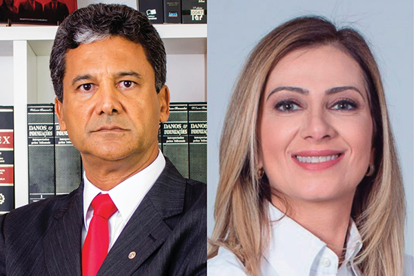 O advogado criminalista Vivaldo Amaral e administradora de empresa Sandra Faraj