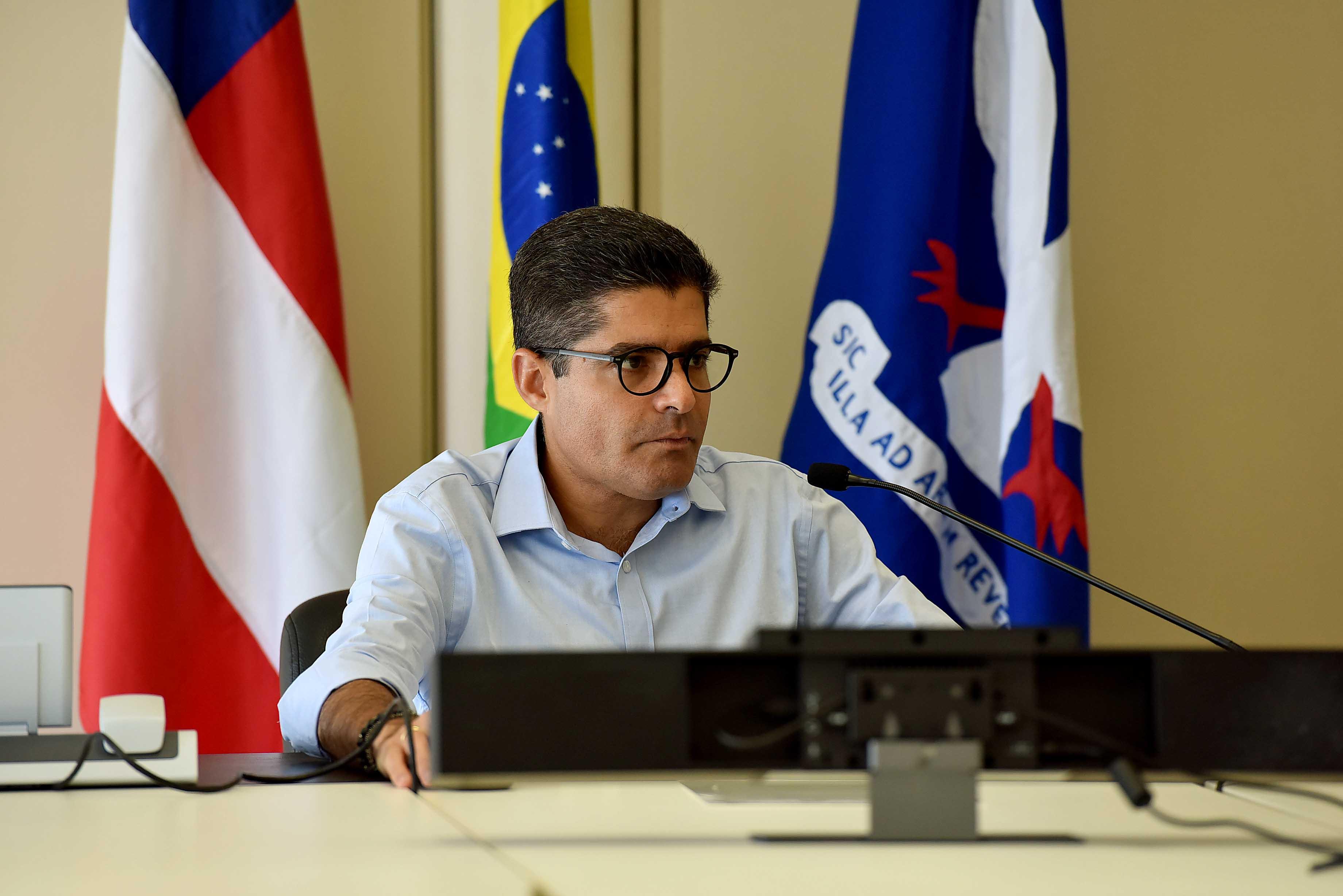 Na imagem, o prefeito de Salvador, ACM Neto, do DEM Na imagem, o prefeito de Salvador, ACM Neto, do DEM