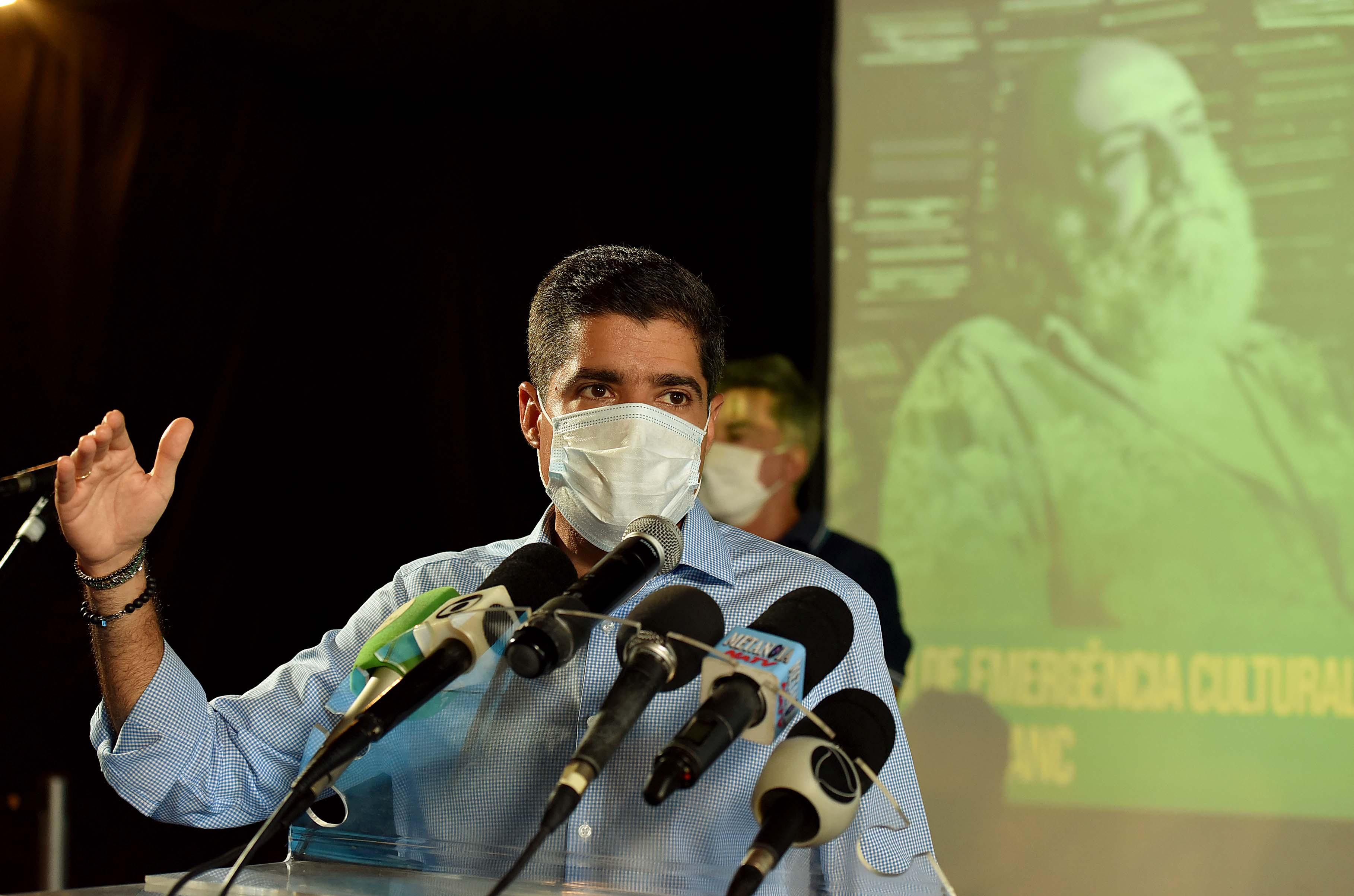 Na imagem, o prefeito de Salvador, ACM Neto, do DEM Na imagem, o prefeito de Salvador, ACM Neto, do DEM