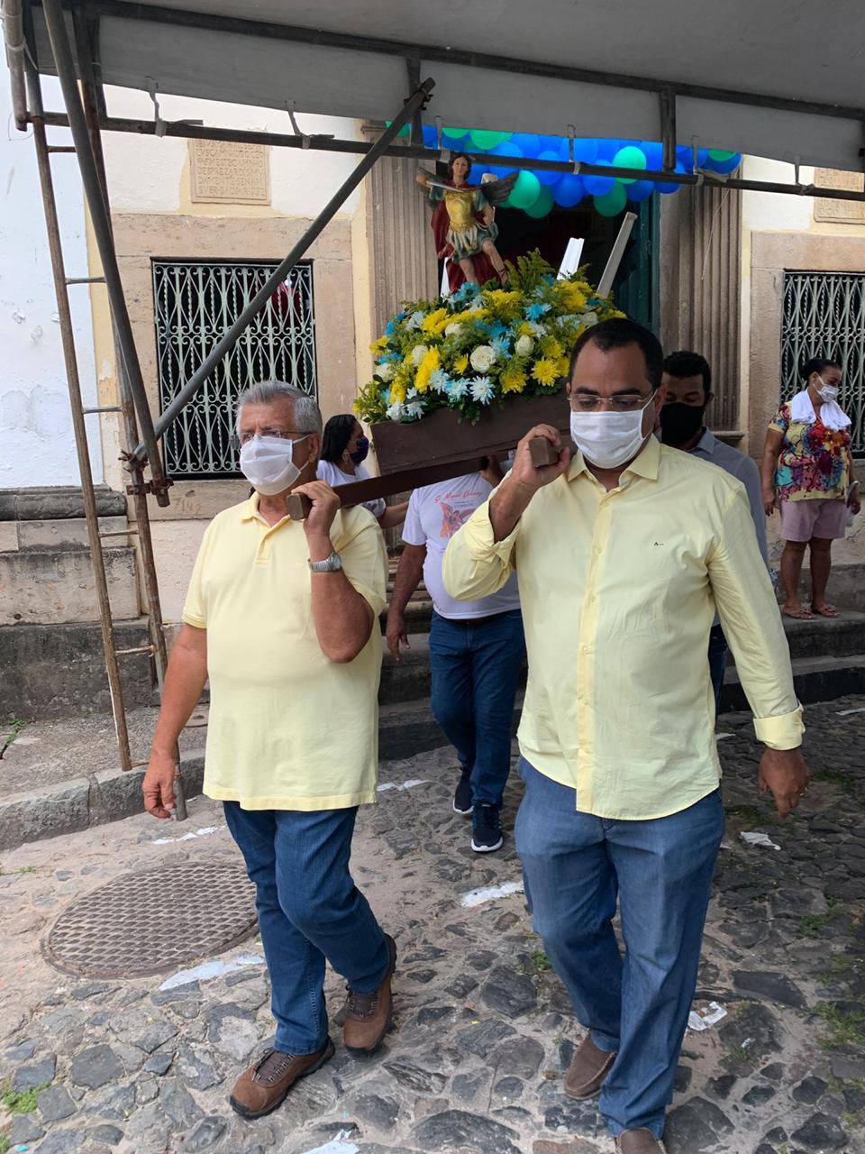 Bacelar participou da celebração ao lado de seu vice, Magno Lavigne