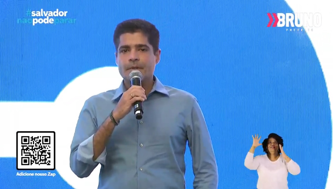 Imagem de Contra corrente da oposição, ACM Neto promete vitória de Bruno para 1º turno e condena 'multidões' em convenções