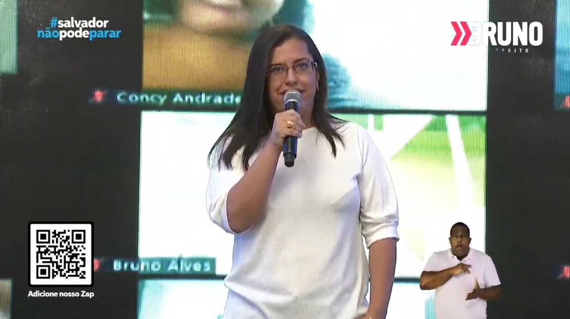 Imagem de Oficializada como vice de Bruno, Ana Paula diz ser 'exemplo de que cidadãos têm o reconhecimento' de ACM Neto Imagem de Oficializada como vice de Bruno, Ana Paula diz ser 'exemplo de que cidadãos têm o reconhecimento' de ACM Neto