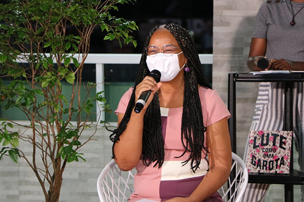 A candidata a prefeita de Salvador, Olívia Santana A candidata a prefeita de Salvador, Olívia Santana