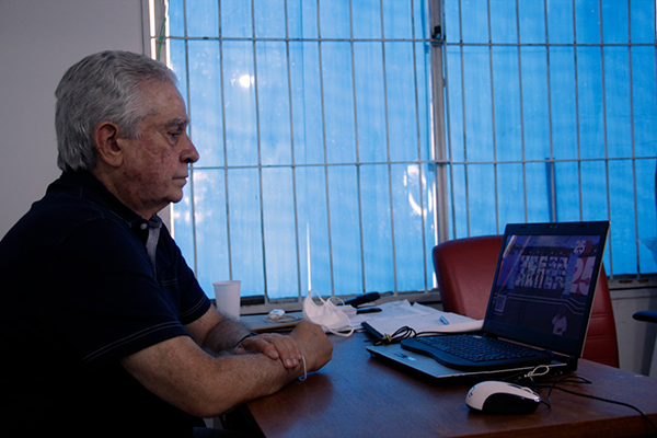 O candidato a vereador Pedro Godinho (DEM)