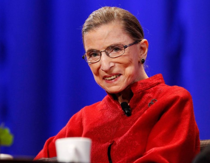 A juíza da Suprema Corte americana Ruth Bader Ginsburg A juíza da Suprema Corte americana Ruth Bader Ginsburg