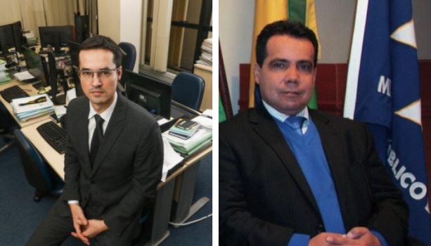 Os procuradores Deltan Dallagnol e Alessandro José Fernandes de Oliveira