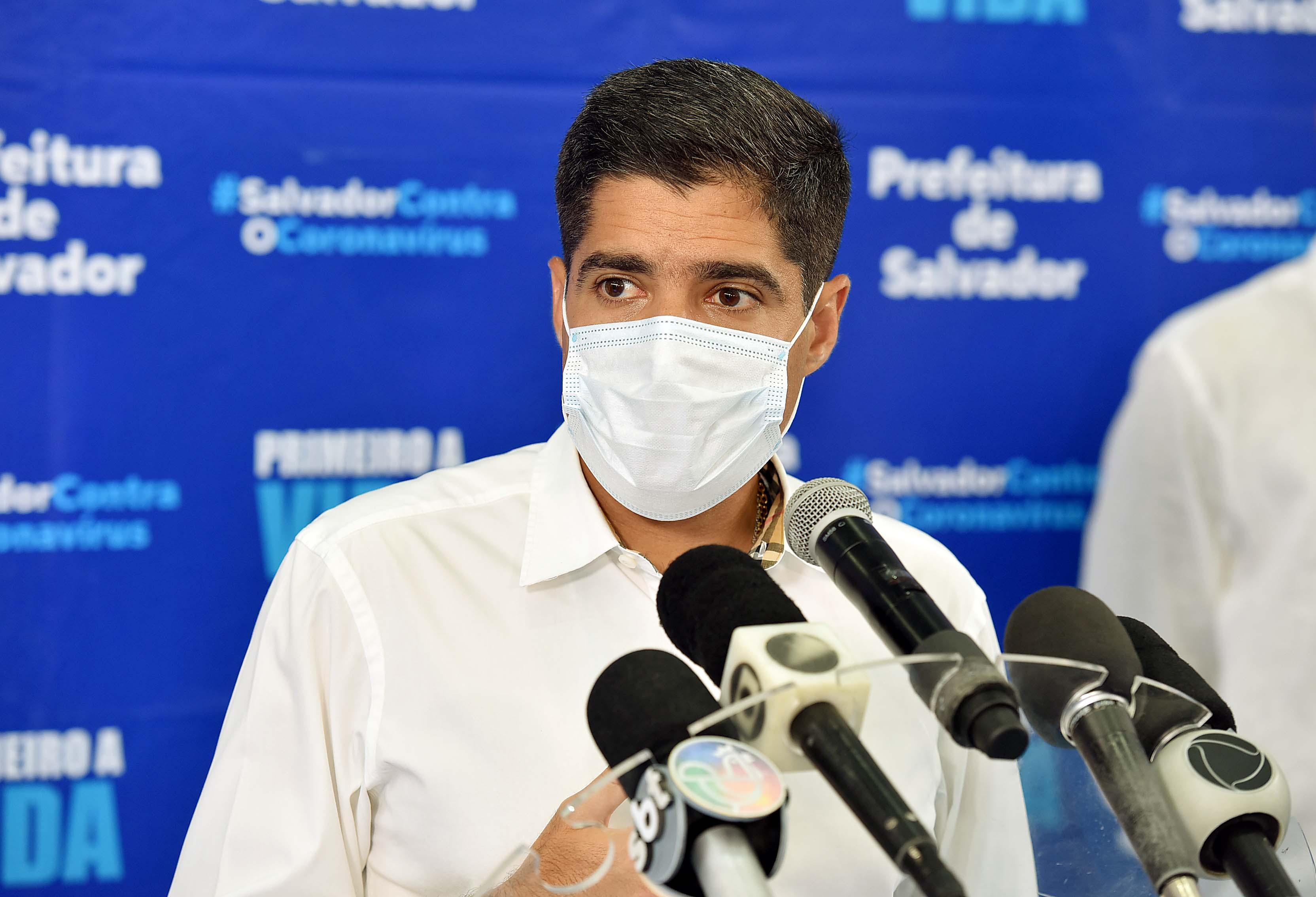 Na imagem, o prefeito de Salvador, ACM Neto, do DEM Na imagem, o prefeito de Salvador, ACM Neto, do DEM