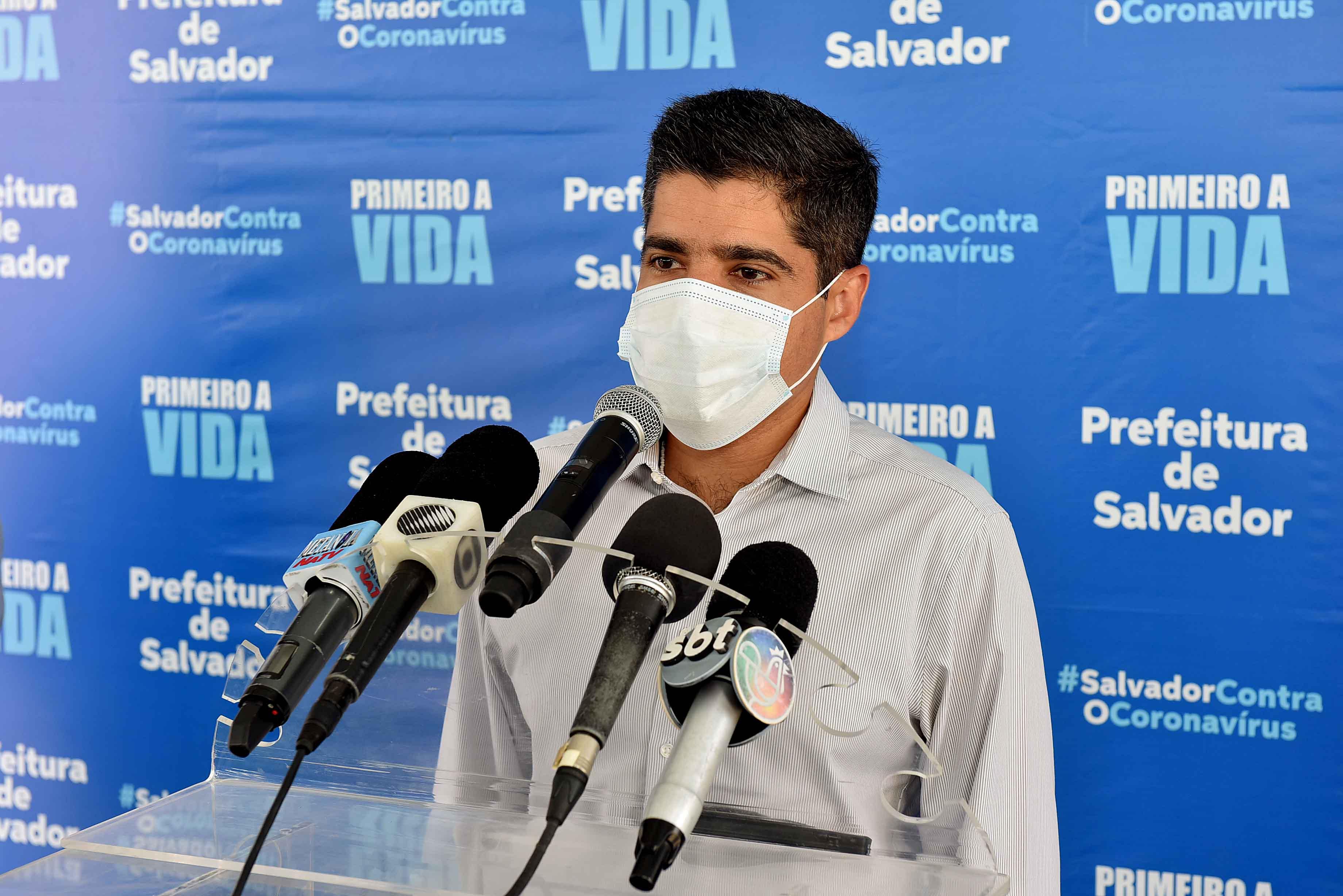 Na imagem, o prefeito de Salvador, ACM Neto, presidente nacional do Democratas