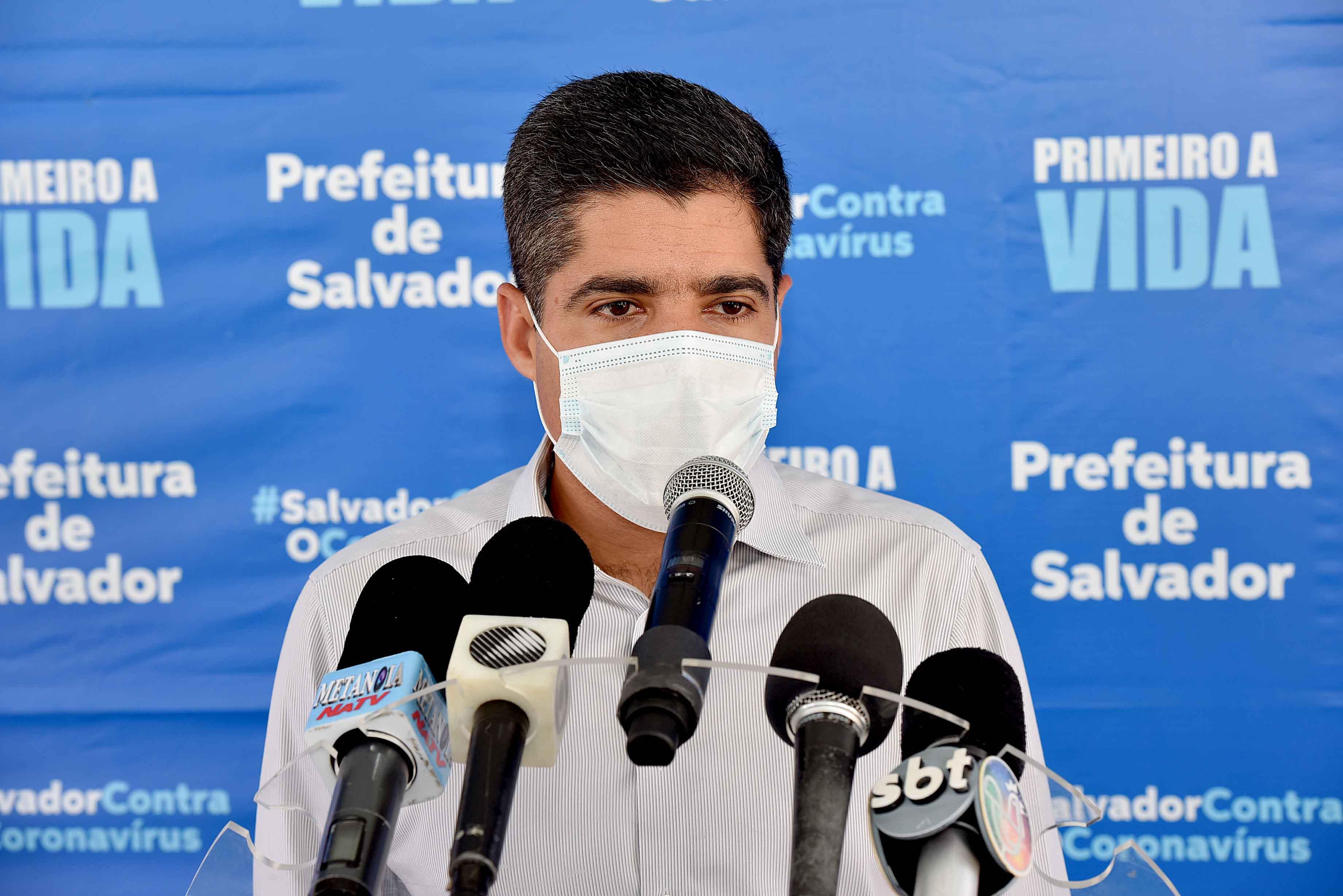 Na imagem, o prefeito de Salvador, ACM Neto, presidente nacional do Democratas