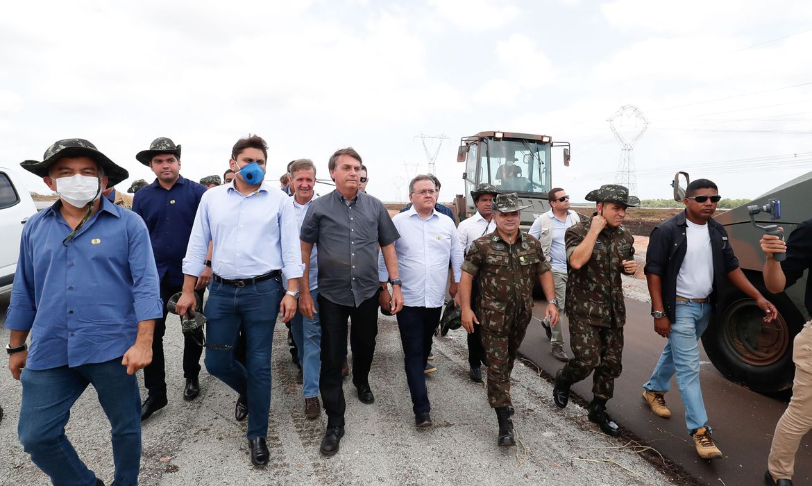 O presidente Jair Bolsonaro no Nordeste