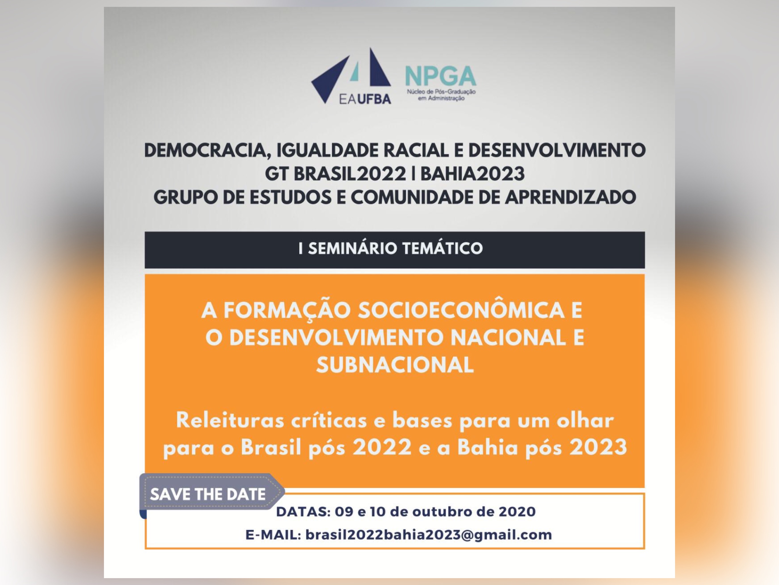 As inscrições são gratuitas