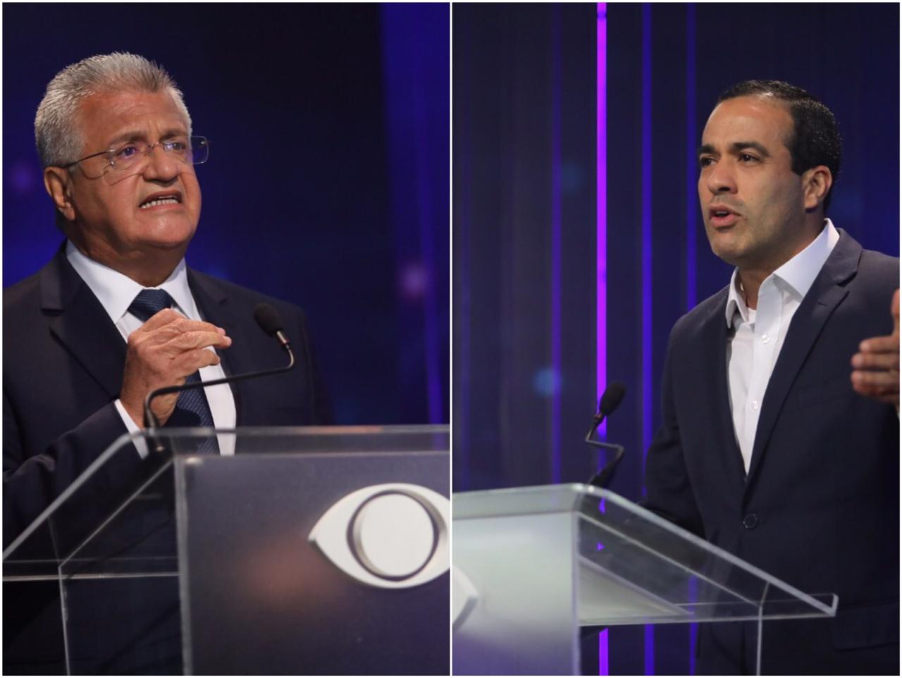 Bruno e Bacelar protagonizaram primeiro confronto do segundo bloco do debate tendo como tema a Educação Bruno e Bacelar protagonizaram primeiro confronto do segundo bloco do debate tendo como tema a Educação