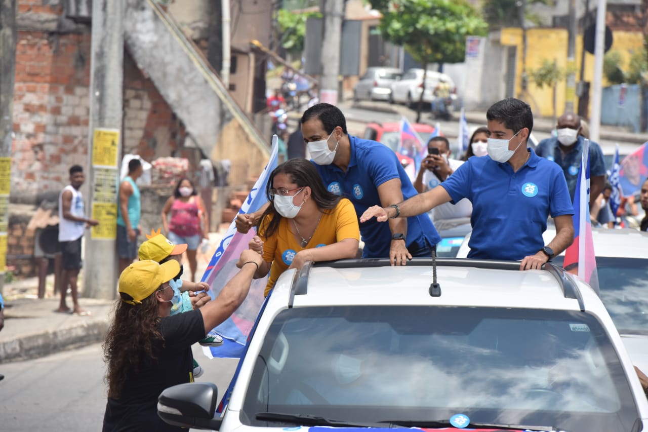 "Nós realizamos a maior carreata da história de Salvador", afirmou o candidato
