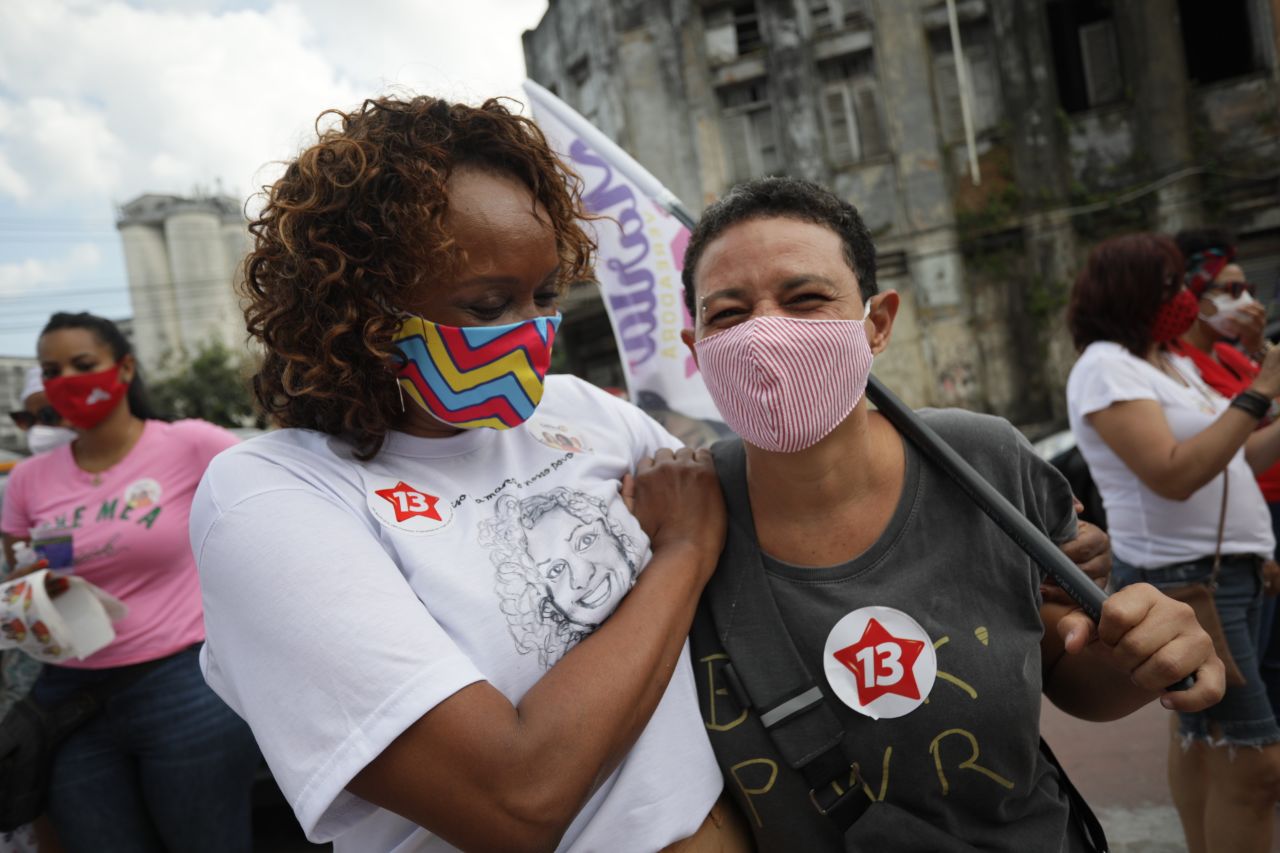 Major Denice Santiago, candidata à Prefeitura de Salvador pelo PT Major Denice Santiago, candidata à Prefeitura de Salvador pelo PT