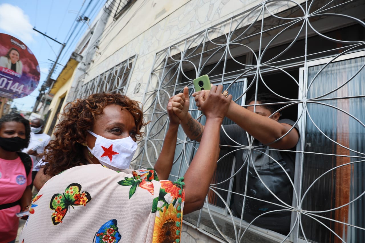 Candidata à prefeitura de Salvador, Major Denice (PT)