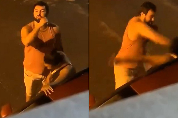 Homem é filmado agredindo uma mulher com vários socos no rosto, em Ilhéus