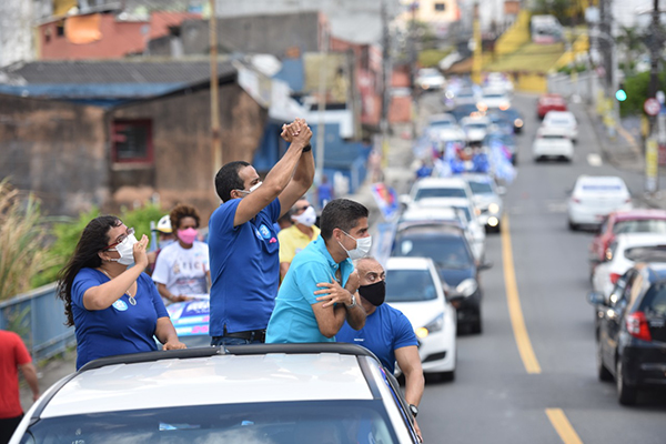 Carreata do candidato a prefeito de Salvador Bruno Reis (DEM)