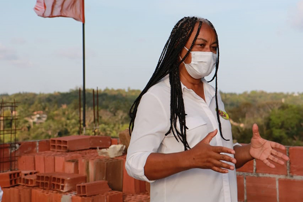 A candidata a prefeita de Salvador, Olívia Santana (PCdoB) A candidata a prefeita de Salvador, Olívia Santana (PCdoB)