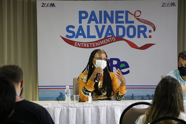 A candidata a prefeita de Salvador, Olívia Santana (PCdoB)