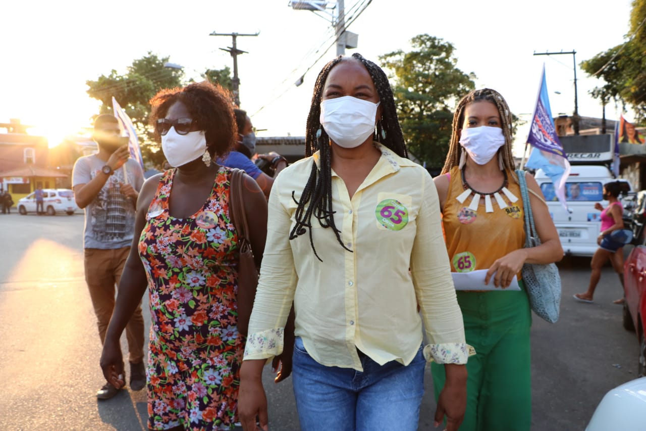 A candidata a prefeita de Salvador pela coligação ‘Experiência, Amor e Raça’ (PCdoB/PP), Olívia Santana A candidata a prefeita de Salvador pela coligação ‘Experiência, Amor e Raça’ (PCdoB/PP), Olívia Santana