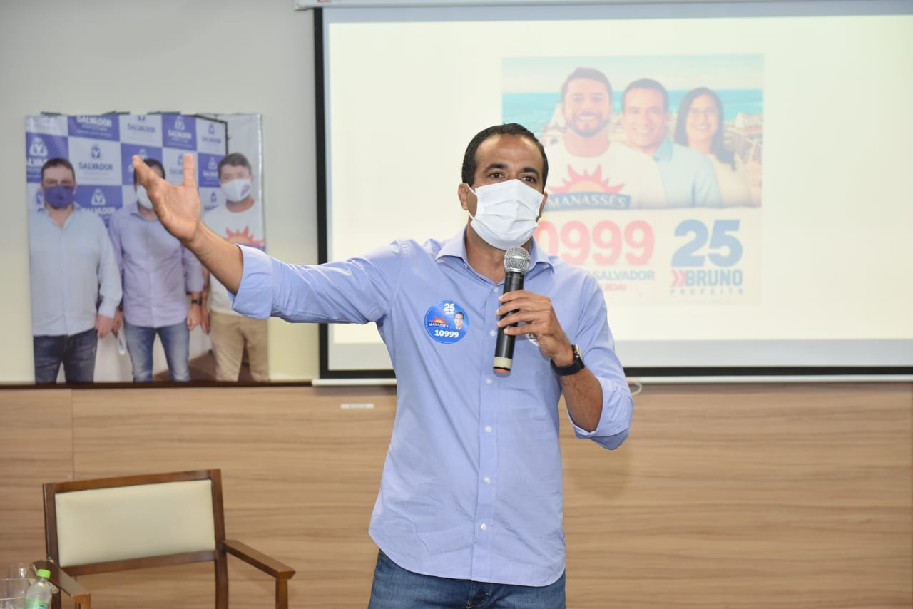 Na imagem, o prefeito eleito de Salvador, Bruno Reis, do Democratas