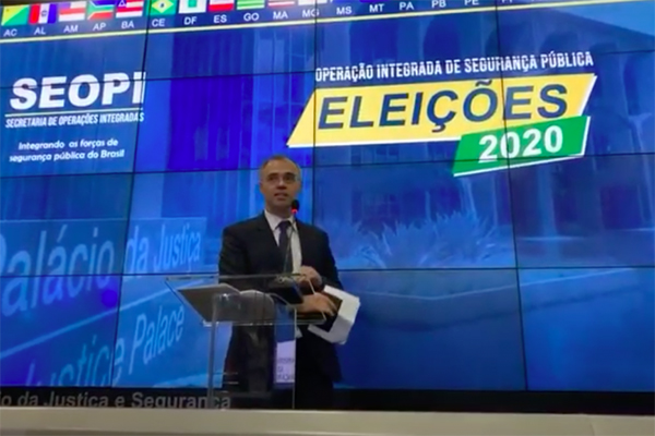 O ministro da Justiça e Segurança Pública, André Mendonça