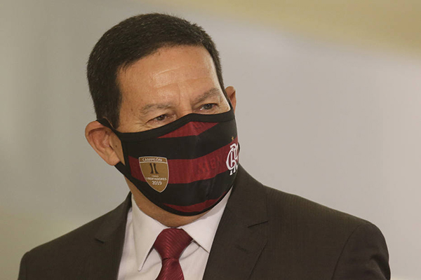 O vice-presidente Hamilton Mourão O vice-presidente Hamilton Mourão