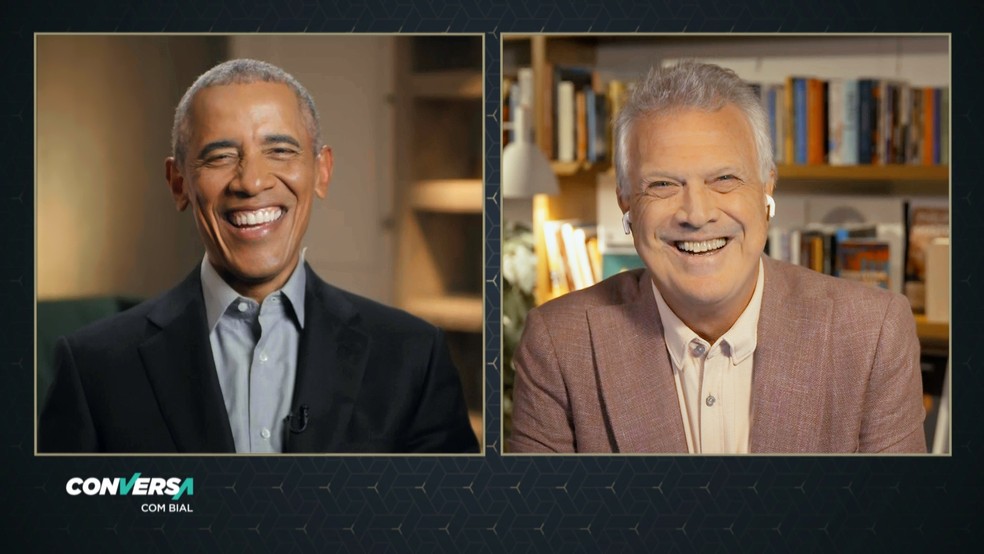 Barack Obama e Pedro Bial