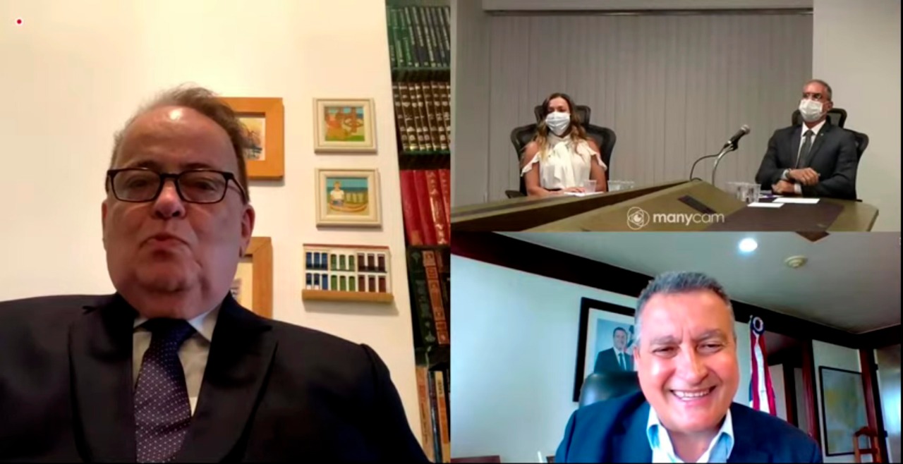 Ricardo Mandarino foi empossado hoje com os outros dois colegas pelo governador Rui Costa Ricardo Mandarino foi empossado hoje com os outros dois colegas pelo governador Rui Costa