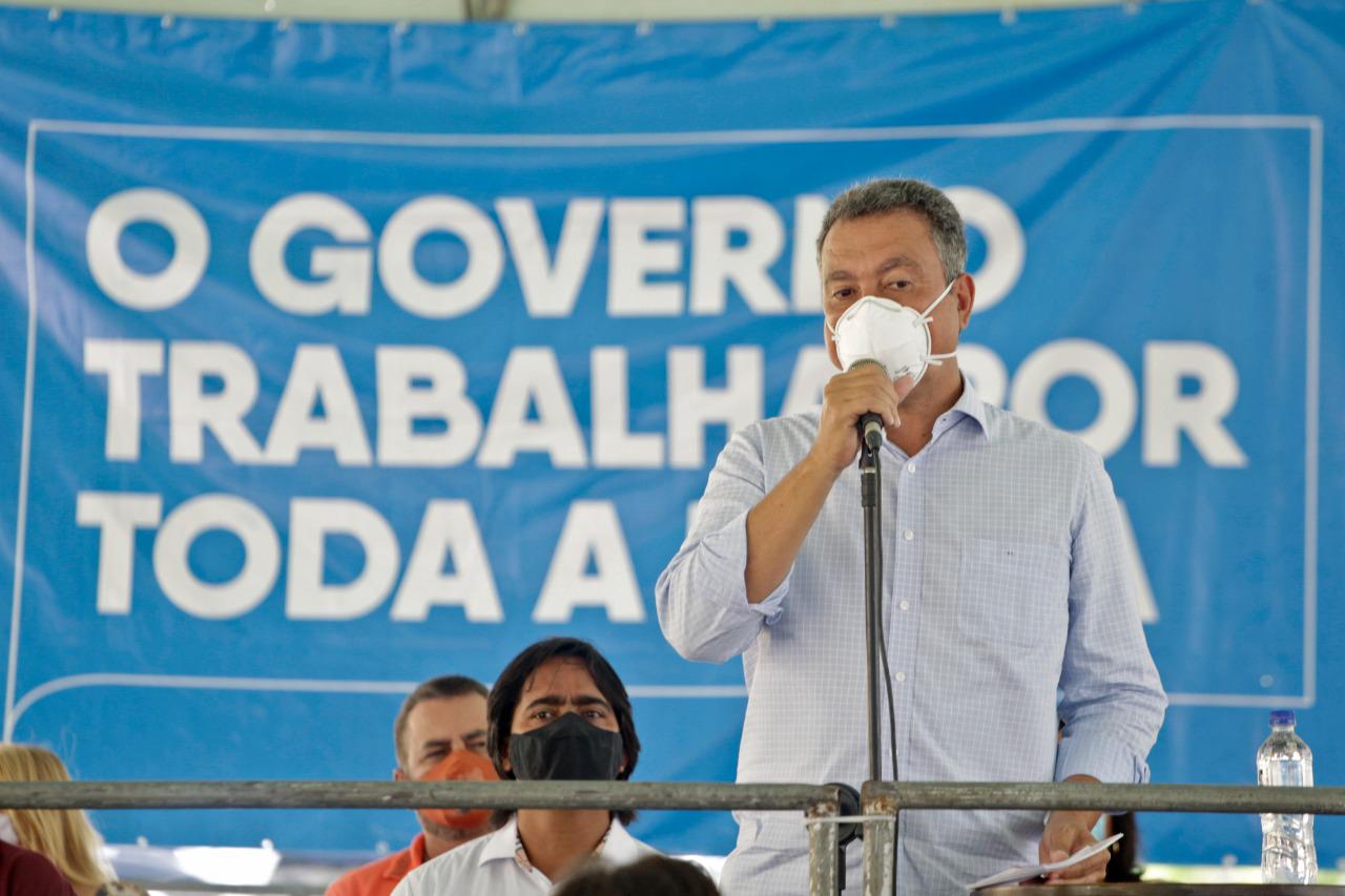 Na imagem, o governador Rui Costa, do PT