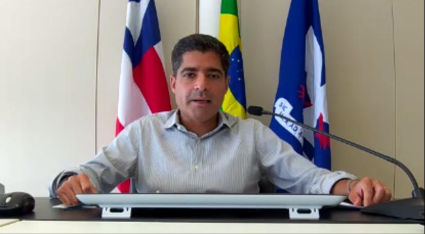 Na imagem, o prefeito de Salvador, ACM Neto, do DEM