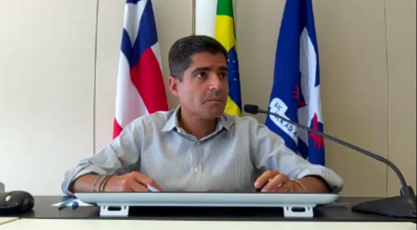 Na imagem, o prefeito de Salvador, ACM Neto, presidente nacional do Democratas