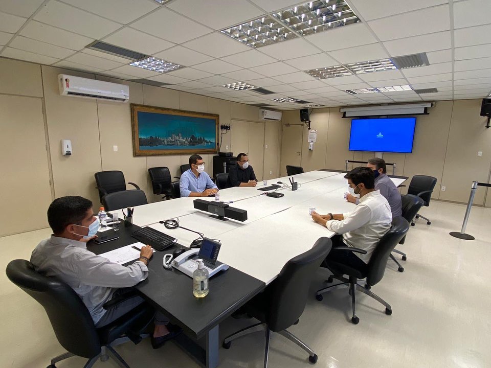 Claudio Tinoco participou de uma reunião com o prefeito ACM Neto