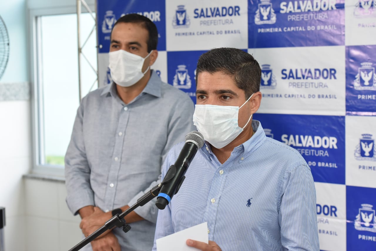 Na imagem, o prefeito de Salvador, ACM Neto, do DEM Na imagem, o prefeito de Salvador, ACM Neto, do DEM