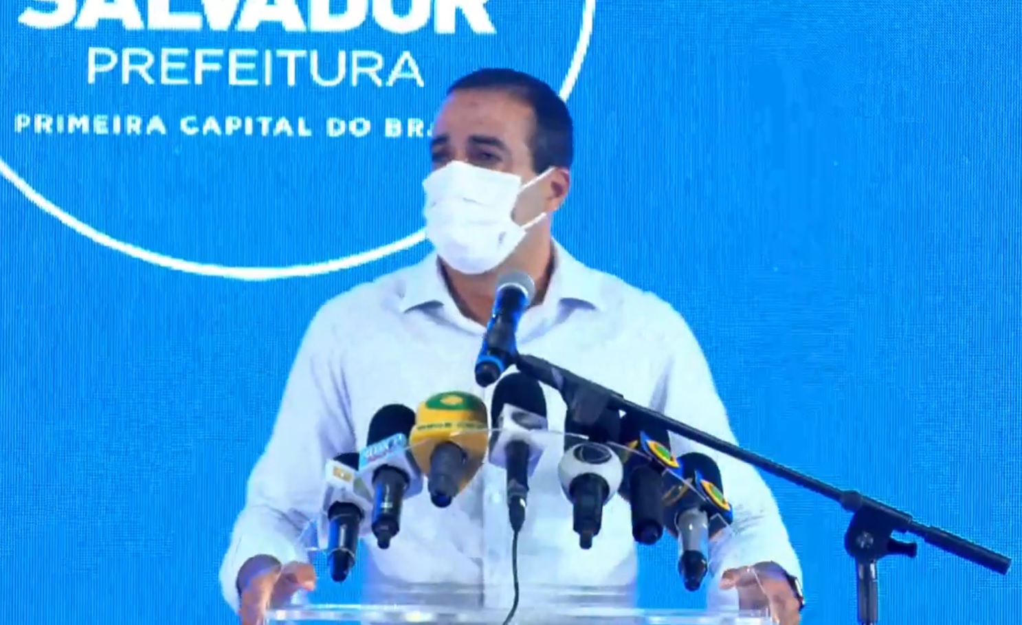 Na imagem, o prefeito eleito de Salvador, Bruno Reis, do Democratas
