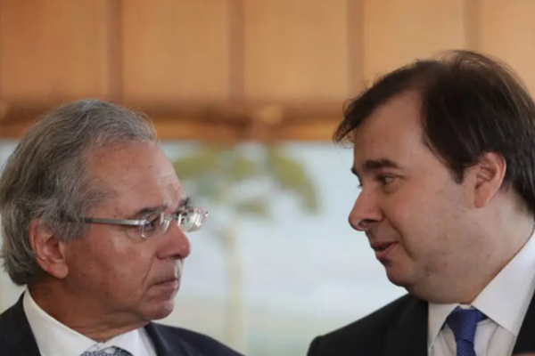 O ministro da Economia, Paulo Guedes, e o presidente da Câmara dos Deputados, Rodrigo Maia O ministro da Economia, Paulo Guedes, e o presidente da Câmara dos Deputados, Rodrigo Maia