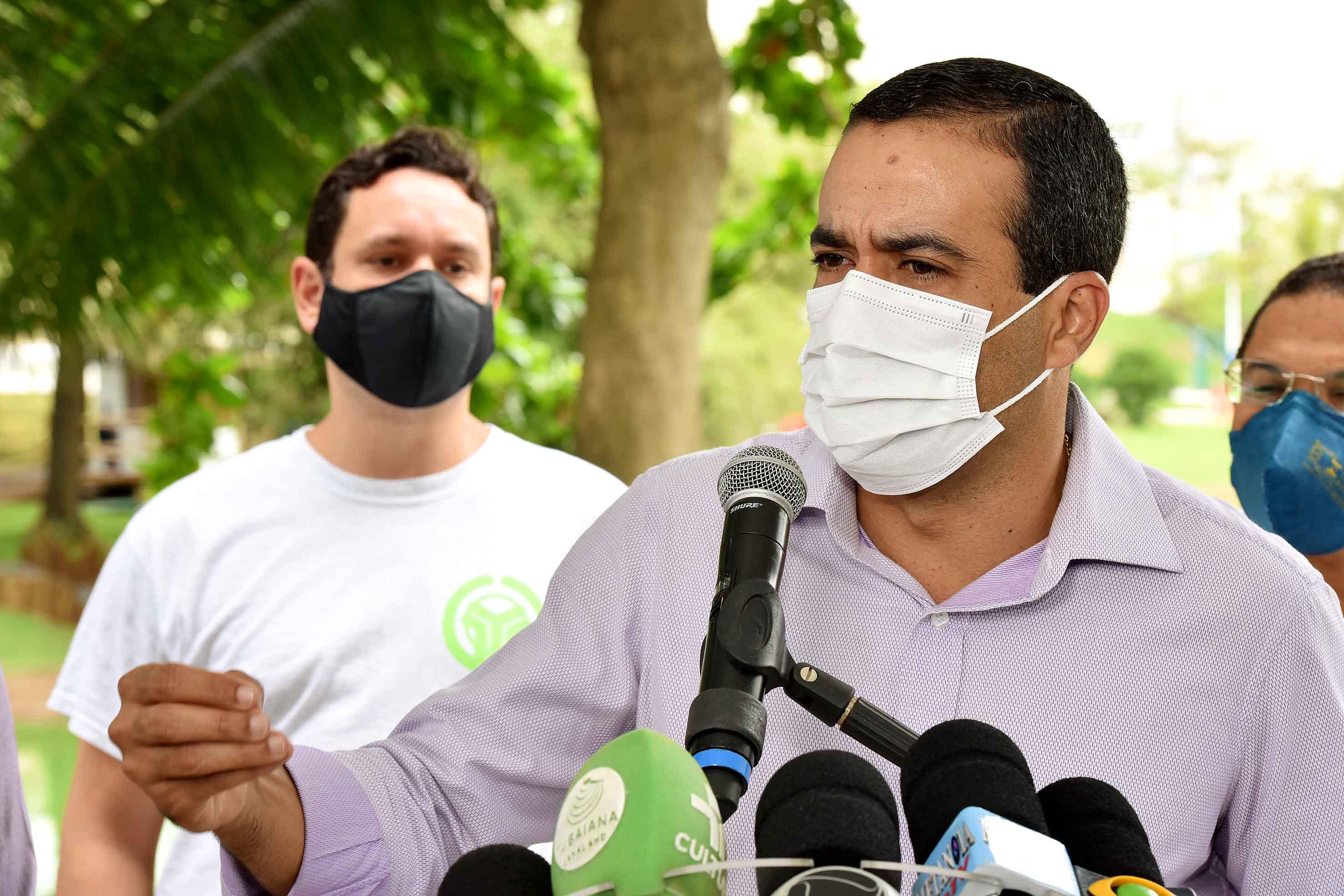 Na imagem, o prefeito de Salvador, Bruno Reis, do Democratas